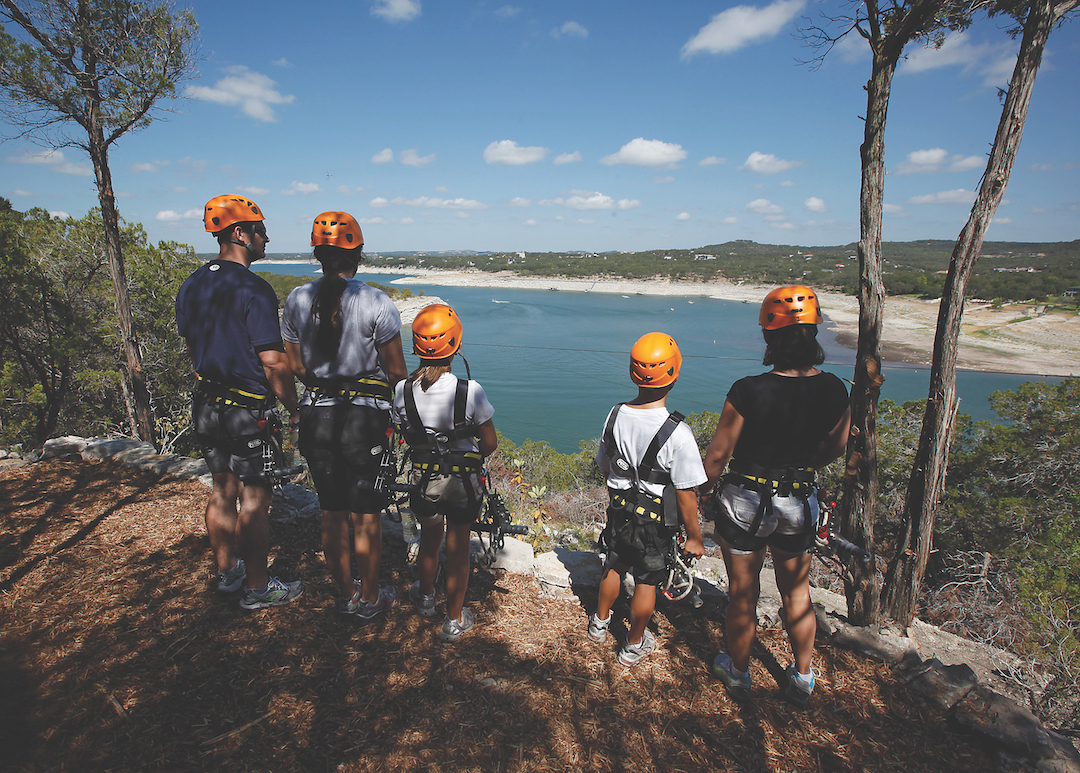 8/7/11 -   Great views of Lake Travis during a tour at Lake Travis Zipline Adventures in Volente, Texas Sunday August 7, 2011.