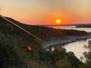 Beautiful Lake Travis Sunset Hill Country Views