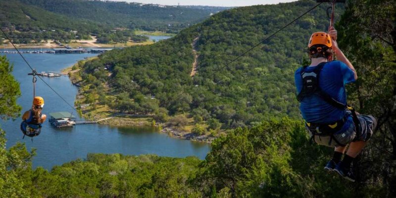 double barrel shotgun longest and fastest zipline in texas