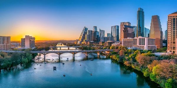 Lady Bird Lake Austin, sunset