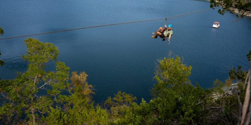zip over the lake