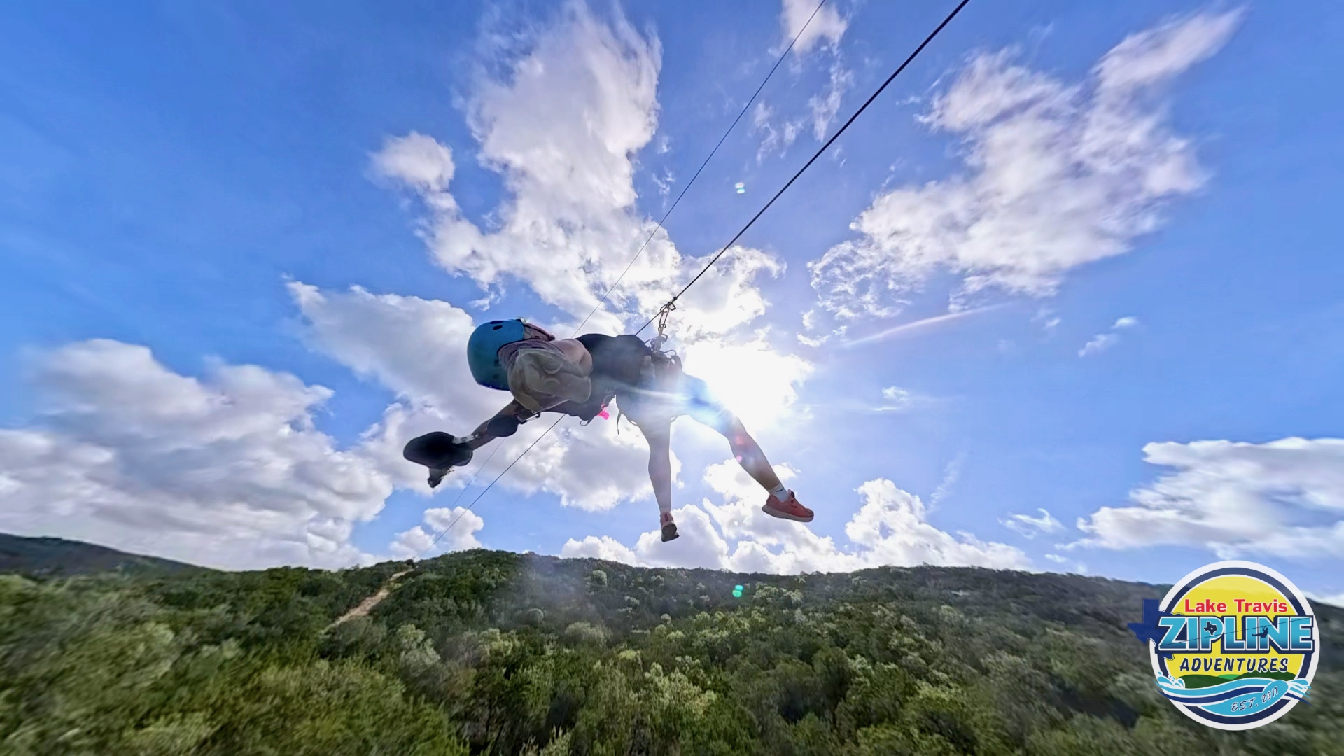 360 GoPro Footage of Zipliner